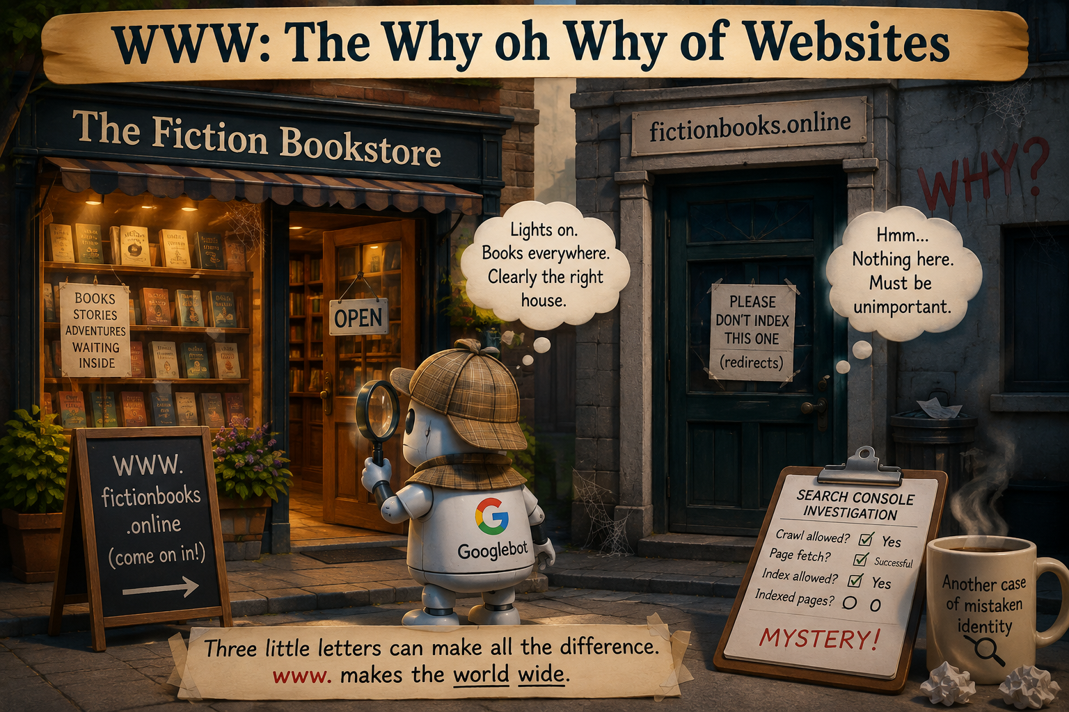 WWW: The Why oh Why of Websites
