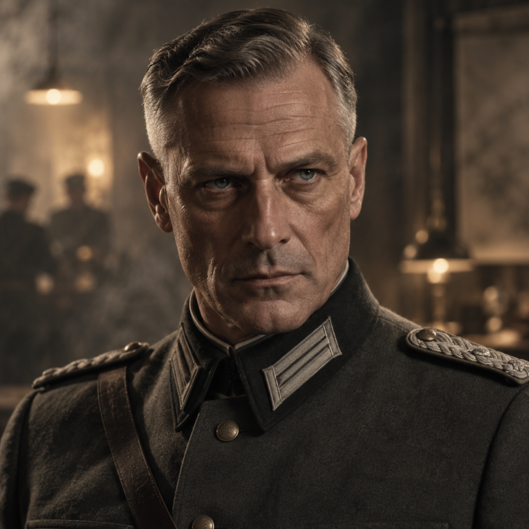 Colonel Hans Keller Colonel Hans Keller wears the uniform of the Wehrmacht and speaks with the quiet confidence of a man accustomed to being obeyed.